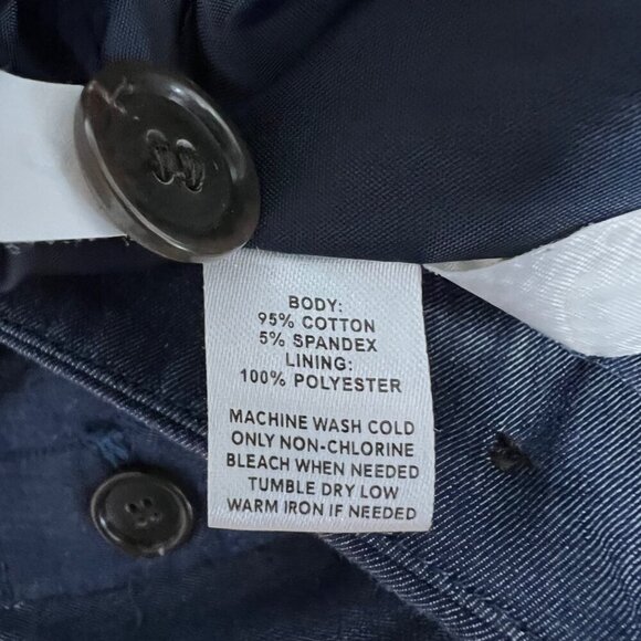 Loft Womens A-Line Above Knee Skirt Blue Size 4 Button Accents - Picture 9 of 9